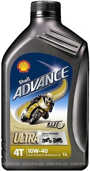 Фото Shell Advance Ultra 4T 10W-40 1 л