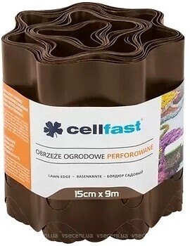 Фото Cellfast бордюрная лента 9 м x 15 см, коричневый (30-112H)