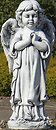 Фото Гранд-Презент Ангел молящийся стоя серый (ССП12091)