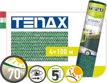 Фото Tenax затеняющая 70% Соледао HG Ямайка зеленая рулон 4x100 м