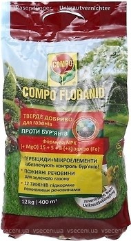 Фото Compo Удобрение для газона от сорняков 12 кг
