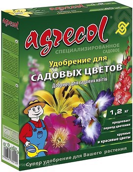 Фото Agrecol Комплексное минеральное удобрение для садовых цветов 1.2 кг