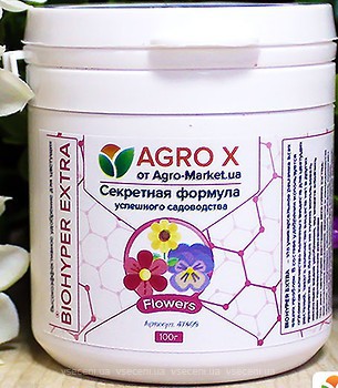 Фото Agro X Удобрение Biohyper Extra для цветущих 100 г