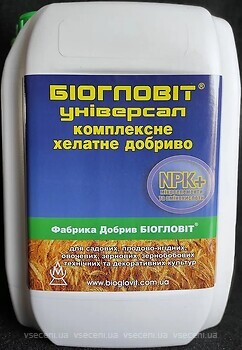 Фото Біогловіт Комплексное хелатное удобрение Универсал NPK 10/10/10 5 л