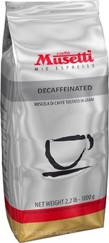 Фото Musetti Decaffeinated в зернах 1 кг