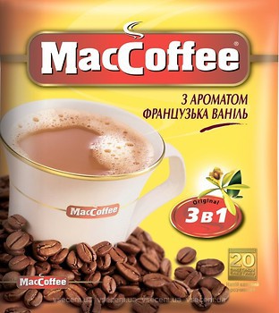 Фото MacCoffee 3 в 1 Французская ваниль растворимый 20 шт