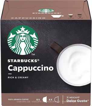 Фото Starbucks Dolce Gusto Cappuccino в капсулах 12 шт