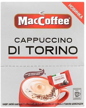 Фото MacCoffee 3 в 1 Cappuccino Di Torino растворимый 10 шт