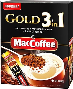 Фото MacCoffee 3 в 1 Gold растворимый 20 шт