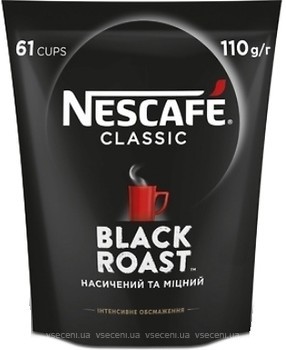 Фото Nescafe Classic Black Roast растворимый 110 г