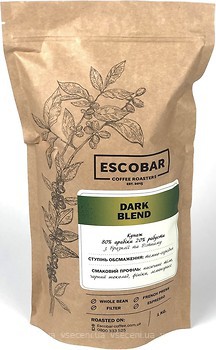 Фото Escobar Dark Blend в зернах 1 кг