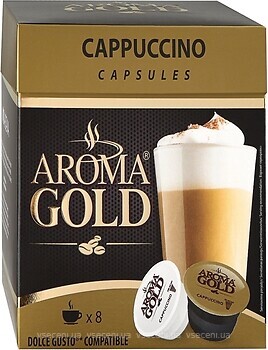 Фото Aroma Gold Dolce Gusto Cappuccino в капсулах 8 шт