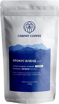 Фото Carpat Coffee Крокус Бленд в зернах 200 г