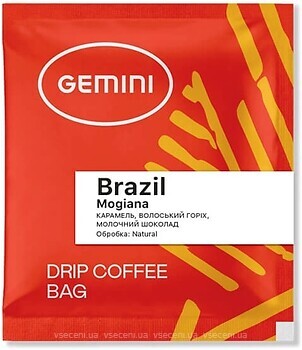 Фото Gemini Brazil Mogiana дрип-кофе 20 шт