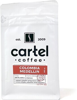 Фото Cartel Coffee Colombia Medellin в зернах 250 г