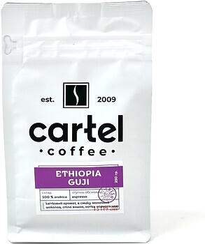 Фото Cartel Coffee Ethiopia Guji в зернах 250 г