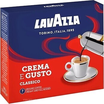 Фото Lavazza Crema E Gusto Classico молотый 2x 250 г