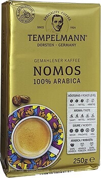 Фото Tempelmann Kaffe Nomos молотый 250 г