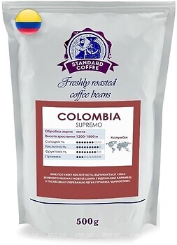 Фото Standard Coffee Колумбия Супремо 100% арабика в зернах 500 г