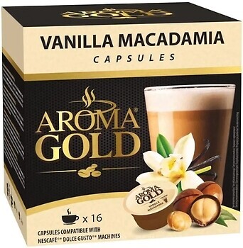 Фото Aroma Gold Vanilla Macadamia в капсулах 16 шт