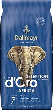 Фото Dallmayr Crema d'Oro Selektion des Jahres Africa в зернах 1 кг