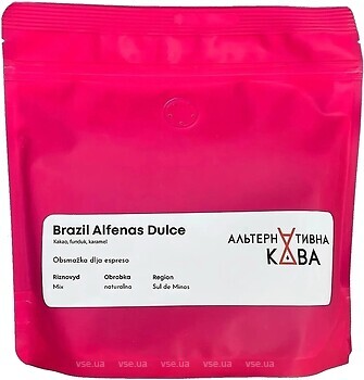 Фото Альтернативна кава Brazil Alfenac Dulce в зернах 250 г