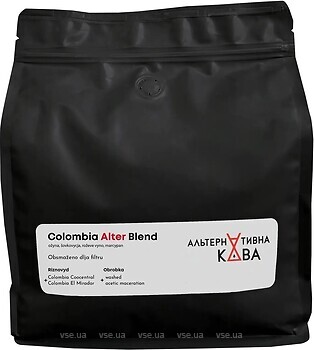 Фото Альтернативна кава Colombia Alter Blend в зернах 1 кг