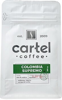 Фото Cartel Coffee Colombia Supremo в зернах 250 г