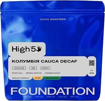 Фото Foundation High5 Колумбия Cauca Decaf в зернах 250 г