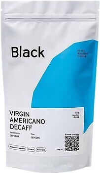 Фото Fresh Black Virgin Americano Decaff в зернах 200 г