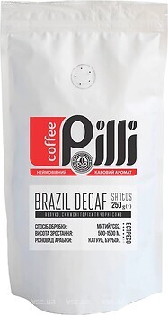 Фото Pilli Brazil Decaf Santos в зернах 250 г