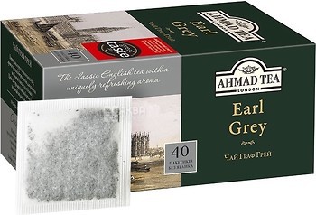 Фото Ahmad Tea Чай черный пакетированный Эрл Грей (картонная коробка) 40x2 г
