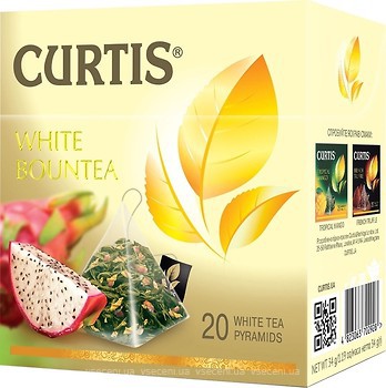 Фото Curtis Чай белый пакетированный Bountea White (картонная коробка) 20x1.7 г