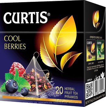 Фото Curtis Чай каркаде пакетированный Cool Berries (картонная коробка) 20x1.7 г