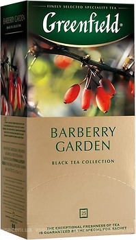 Фото Greenfield Чай черный пакетированный Barberry Garden (картонная коробка) 25x1.5 г