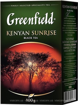 Фото Greenfield Чай черный крупнолистовой Kenyan Sunrise (картонная коробка) 100 г