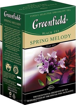 Фото Greenfield Чай черный среднелистовой Spring Melody (картонная коробка) 100 г