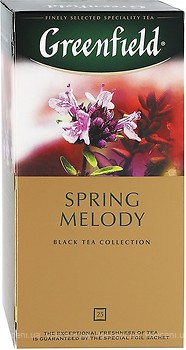 Фото Greenfield Чай черный пакетированный Spring Melody (картонная коробка) 25x1.5 г