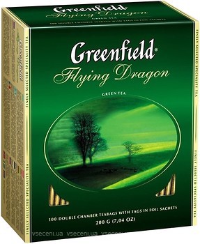 Фото Greenfield Чай зеленый пакетированный Flying Dragon (картонная коробка) 100x2 г