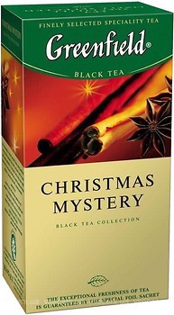 Фото Greenfield Чай черный пакетированный Christmas Mystery (картонная коробка) 25x1.5 г