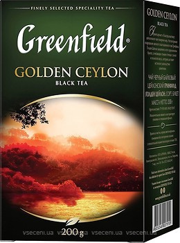 Фото Greenfield Чай черный крупнолистовой Golden Ceylon (картонная коробка) 200 г