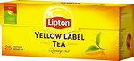 Фото Lipton Чай черный пакетированный Yellow Label (картонная коробка) 25x2 г