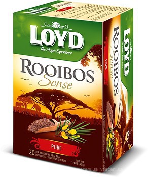 Фото Loyd Ройбуш пакетированный Rooibos Pure Sense (картонная коробка) 20x2 г