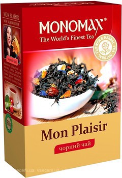 Фото Мономах Чай черный среднелистовой Mon Plaisir (картонная коробка) 80 г