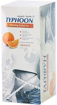Фото Фитобиотехнологии Чай травяной пакетированный Тайфун Апельсин (картонная коробка) 30x2 г