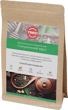 Фото Trevi Чай зеленый крупнолистовой Сенча Клубничный твист (бумажный пакет) 50 г