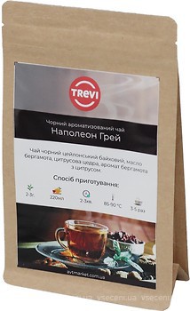 Фото Trevi Чай черный крупнолистовой Наполеон Грей (бумажный пакет) 100 г