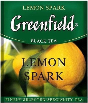 Фото Greenfield Чай черный пакетированный Lemon Spark (полиэтиленовый пакет) 100x1.5 г