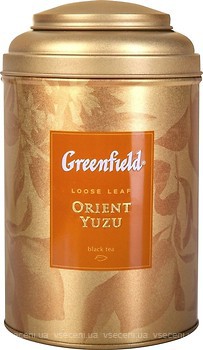 Фото Greenfield Чай черный крупнолистовой Orient Yuzu (жестяная банка) 100 г