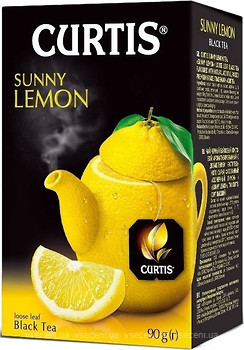 Фото Curtis Чай черный среднелистовой Sunny Lemon (картонная коробка) 90 г